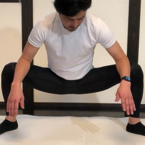 しこ踏み内転筋ストレッチで内ももを伸ばす（#大内転筋 #短内転筋 #長内転筋）