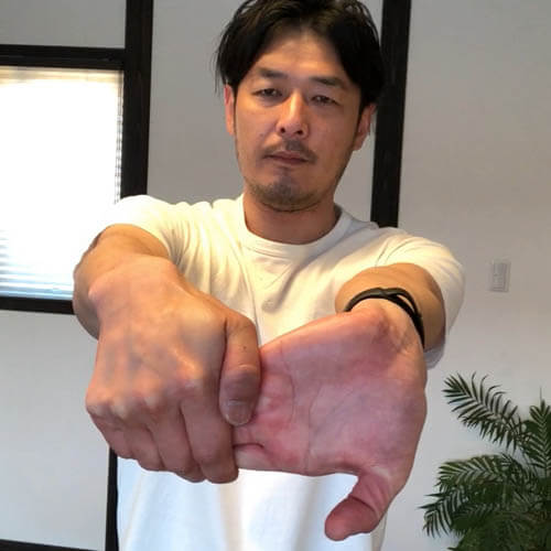 手首・肘の屈曲・回内動作スナップ力アップストレッチ(#方形回内筋 #円回内筋 #長掌筋 #橈側手根屈筋)