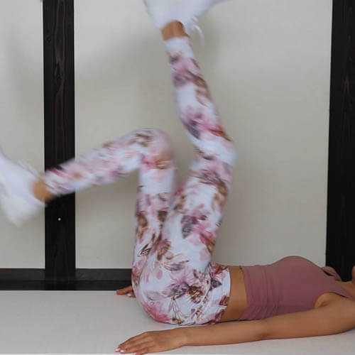 寝ながら自転車こぎ体幹エクササイズ（体幹・ウエストダウン・ぽっこりお腹解消・下半身ダイエット）