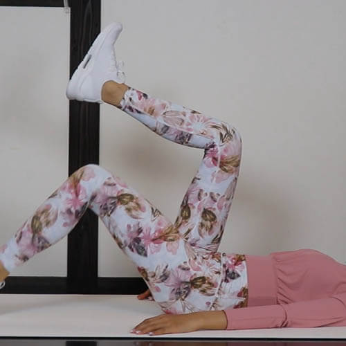 交互のヒールタップ｜体幹トレーニング、ぽっこりお腹解消、くびれ、ウエストダウン