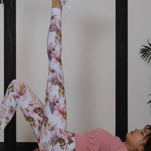 シングルレッグレイズ｜大腰筋や腸骨筋などの骨盤インナーマッスルトレーニング