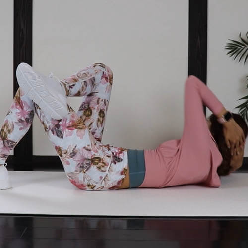 オブリーククランチ（お腹・脇腹に効くウエストダウンエクササイズ）