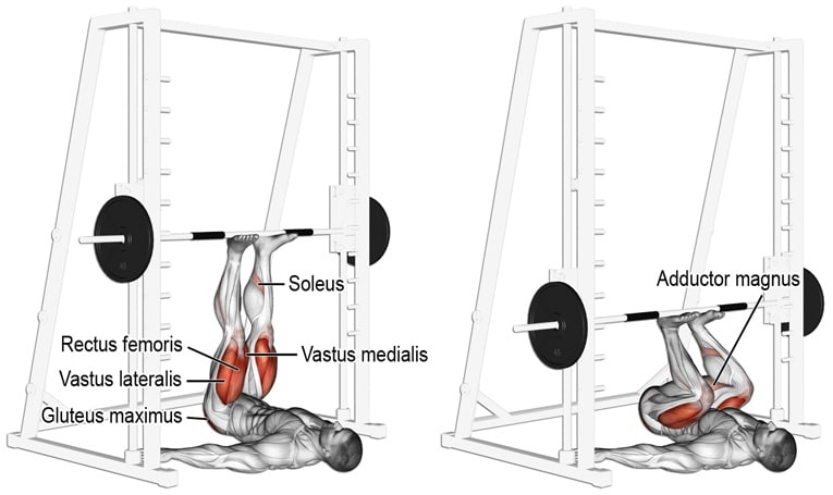 スミスマシンレッグプレスinverted-smith-machine-leg-press