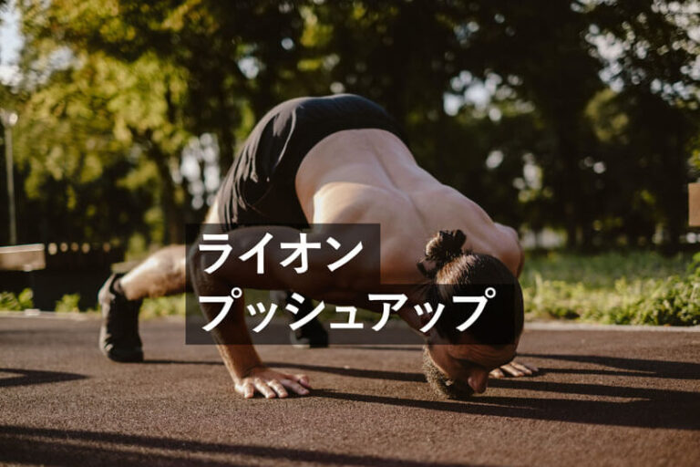 ライオンプッシュアップの効果的なやり方｜大胸筋と上腕三頭筋を鍛えるトレーニング