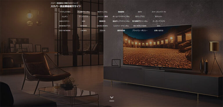 スカパー放送番組紹介サイト