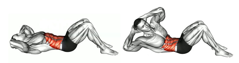 ツイストクランチの効果と発達する筋肉部位