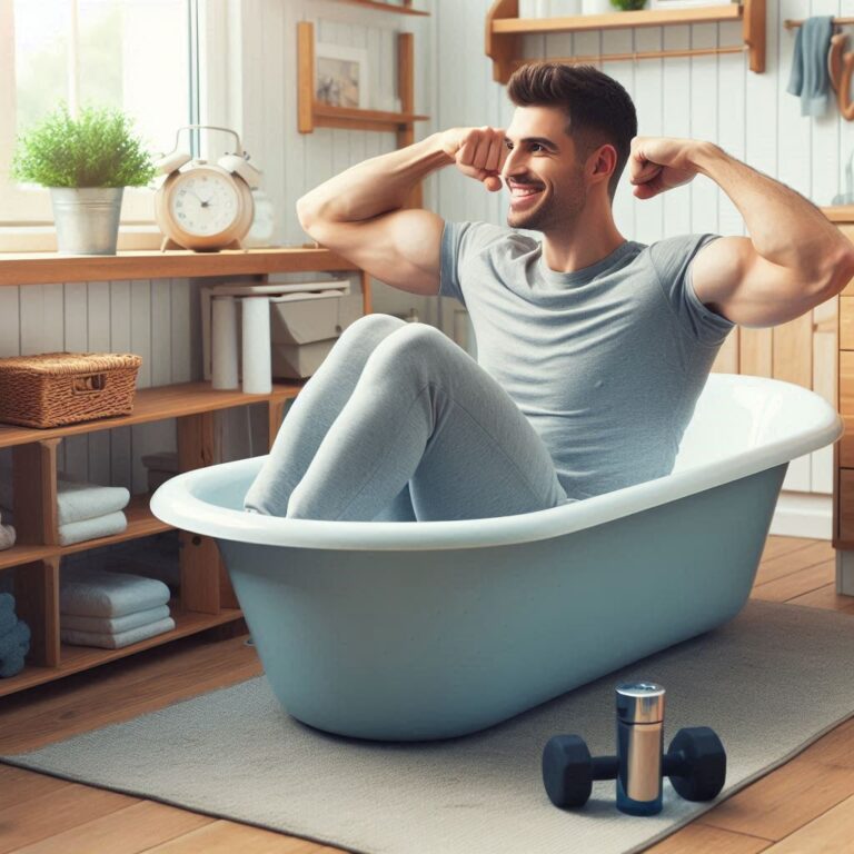 お風呂で腹筋を鍛える！忙しくてもできる簡単な時短トレーニング