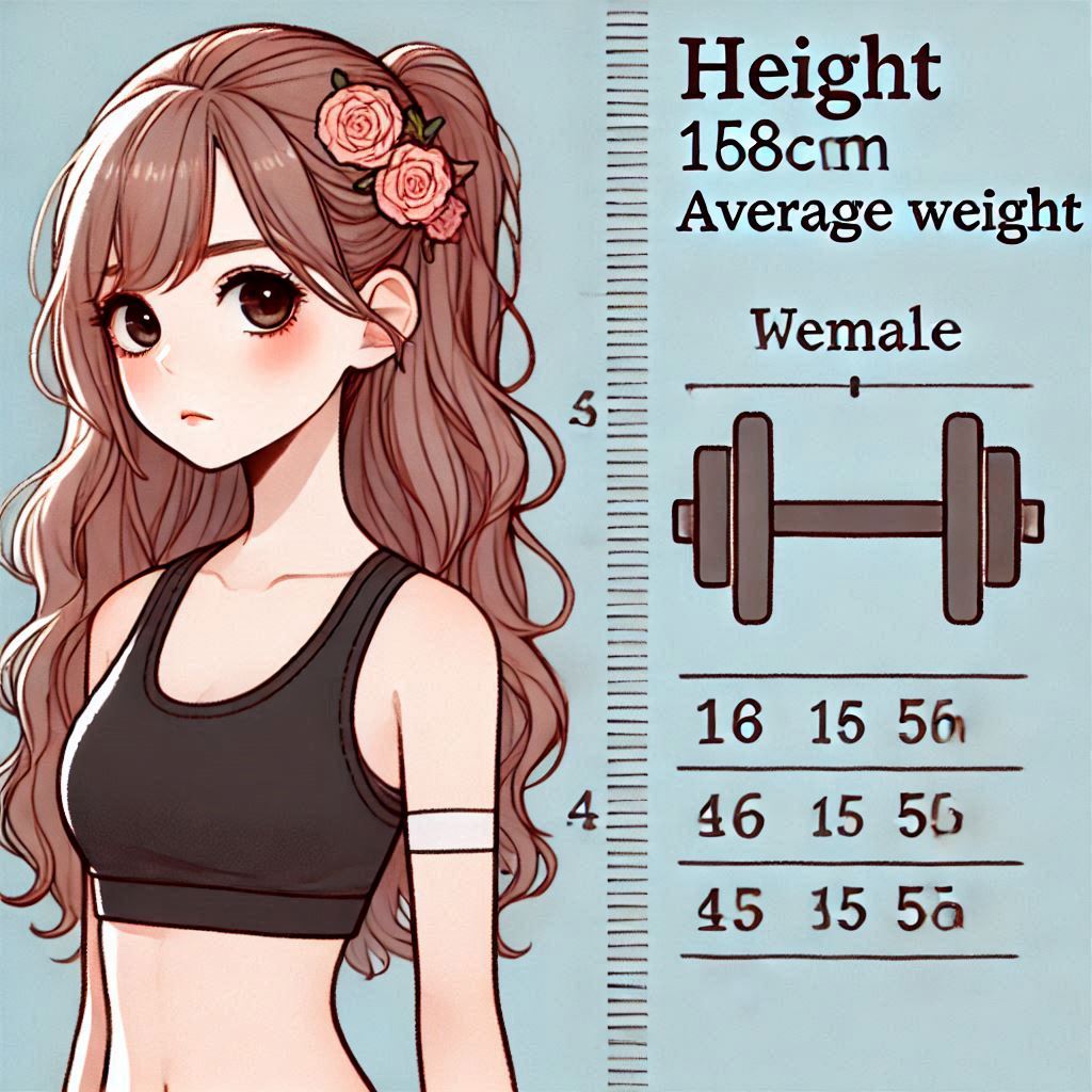 158cm 平均 体重 女子