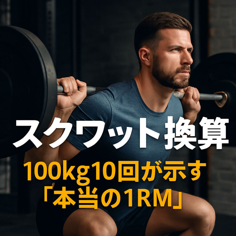 スクワットの換算 vs 実測1RM｜どっちが信頼できる？100kg10回が示す「本当の1RM」を見抜く方法を科学的証拠も紹介