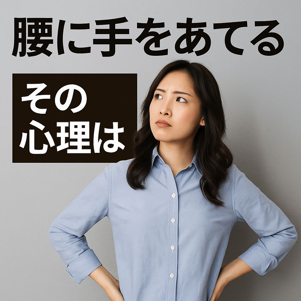 腰に手をあてる心理とは？威圧感と自信の境界線を男女・シーン別に深掘り