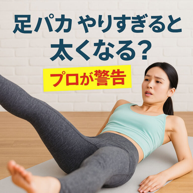 足パカやりすぎると骨盤がズレて逆効果！？「痩せない人」の特徴とフォーム改善法